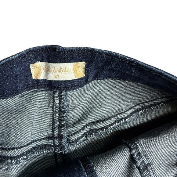 Altar'd State Dark Wash Front Seam Flare Bell Bottom Jeans Size 27 - Picture 4 of 8